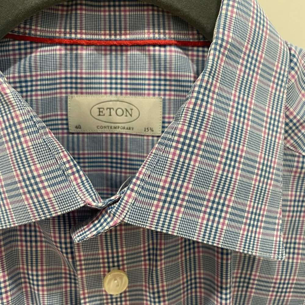 8 Eton contemporary dress shirts in great condition. Size 39, 15.5